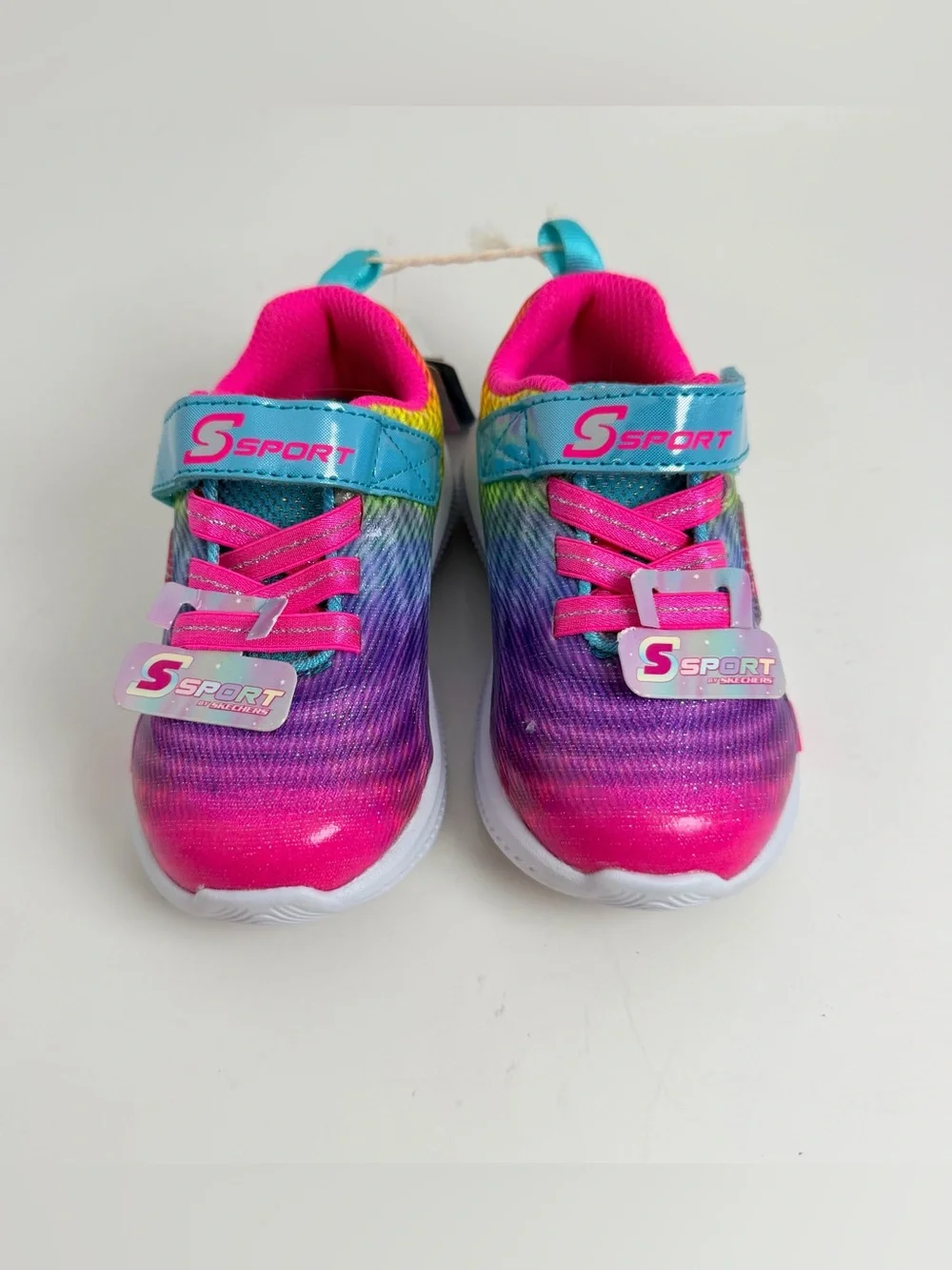 Skechers Kids Tie-Dye Rainbow Sneakers - Pink, Blue, Purple, Yellow